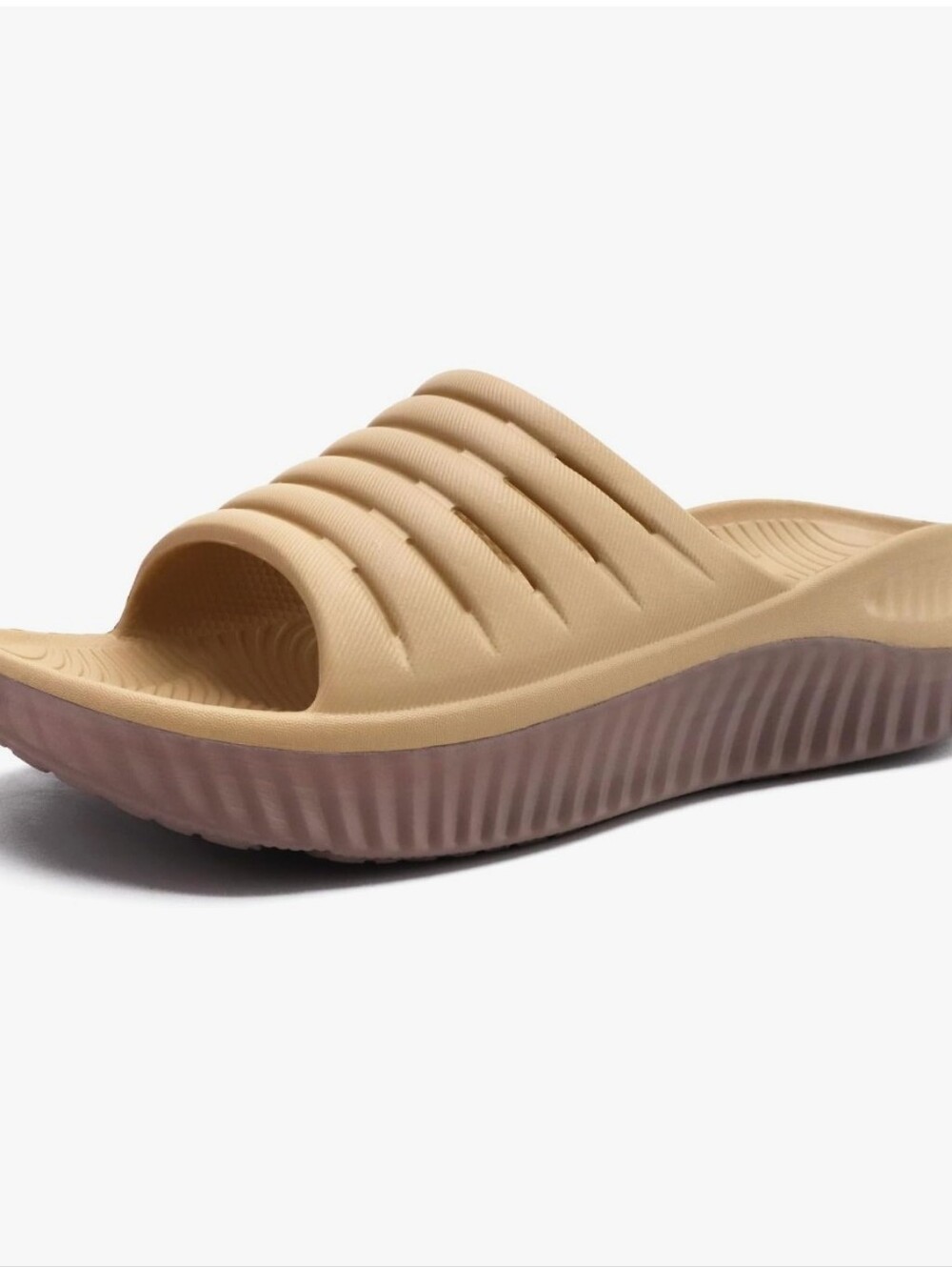 Women’s Kuailu Recovery Orthotic Slide Sandal in Beige Size 11 NWOT Non-Slip